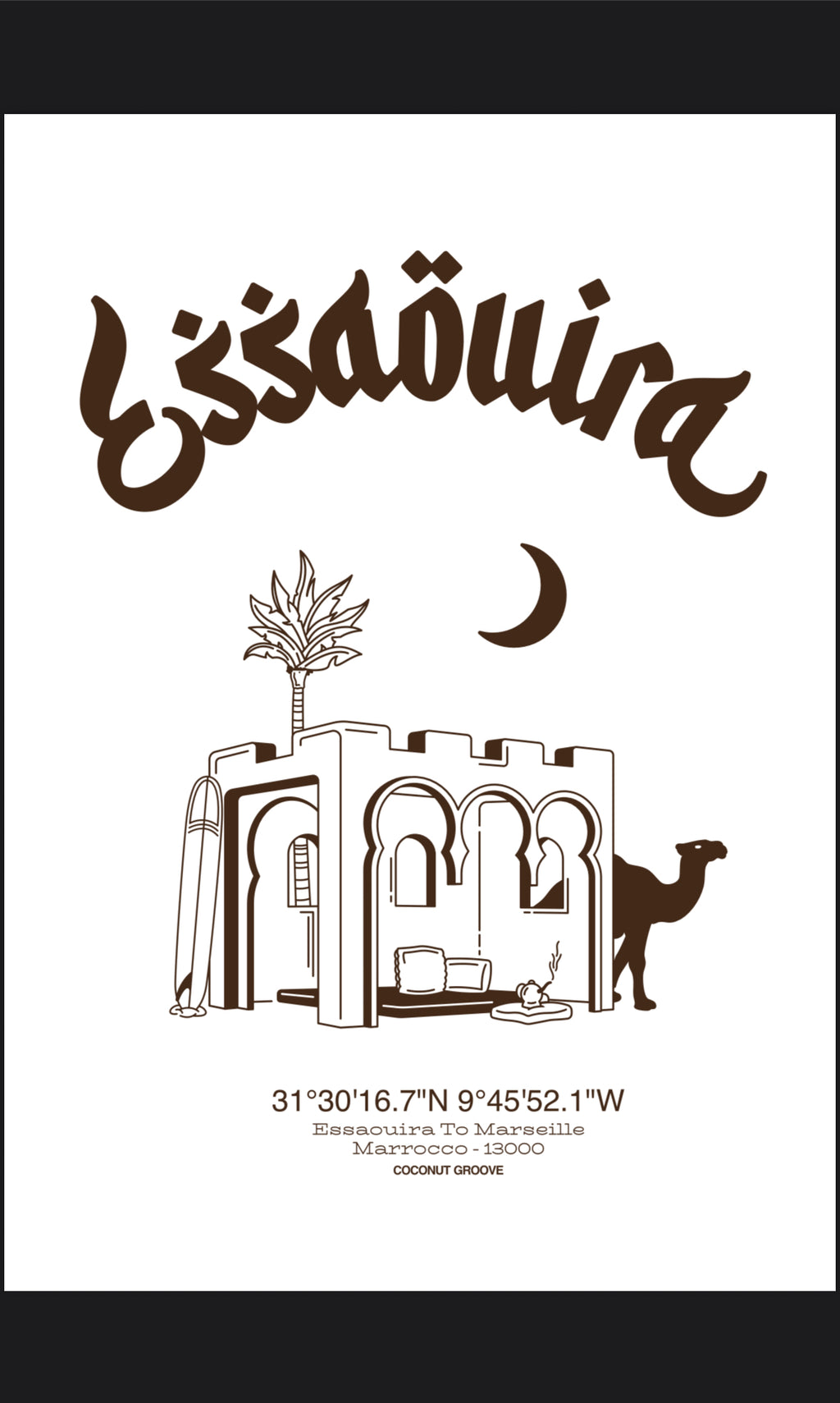 T-Shirt ESSAOUIRA "bord de mer"