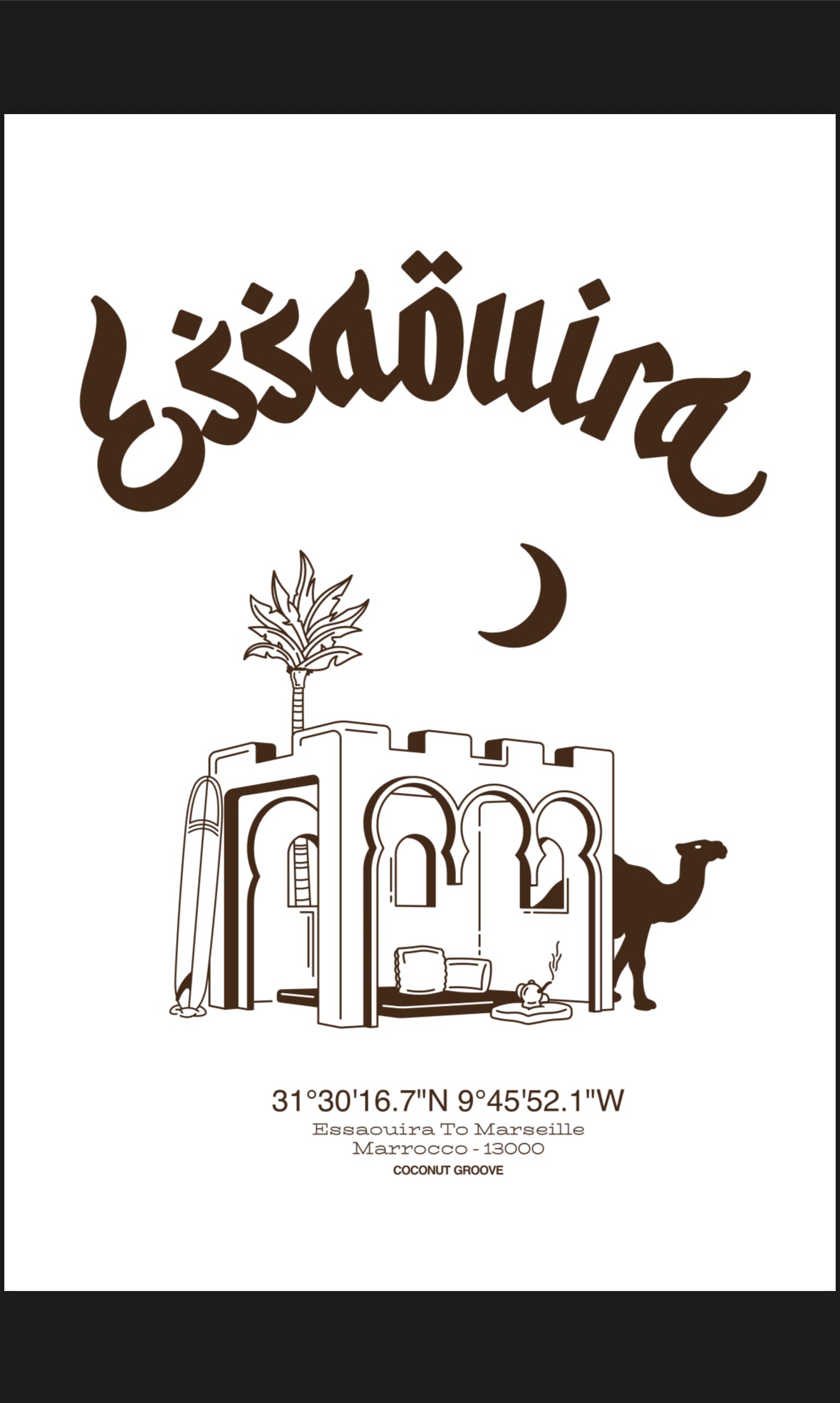 T-Shirt ESSAOUIRA "bord de mer"